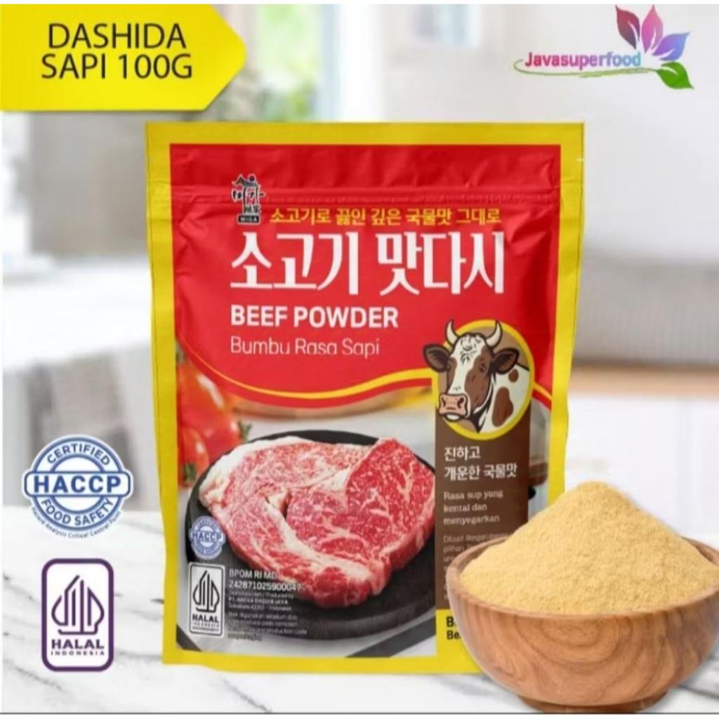 

Dashida Beef Powder - Bumbu Rasa Sapi - Kaldu Sapi - 100g - Halal