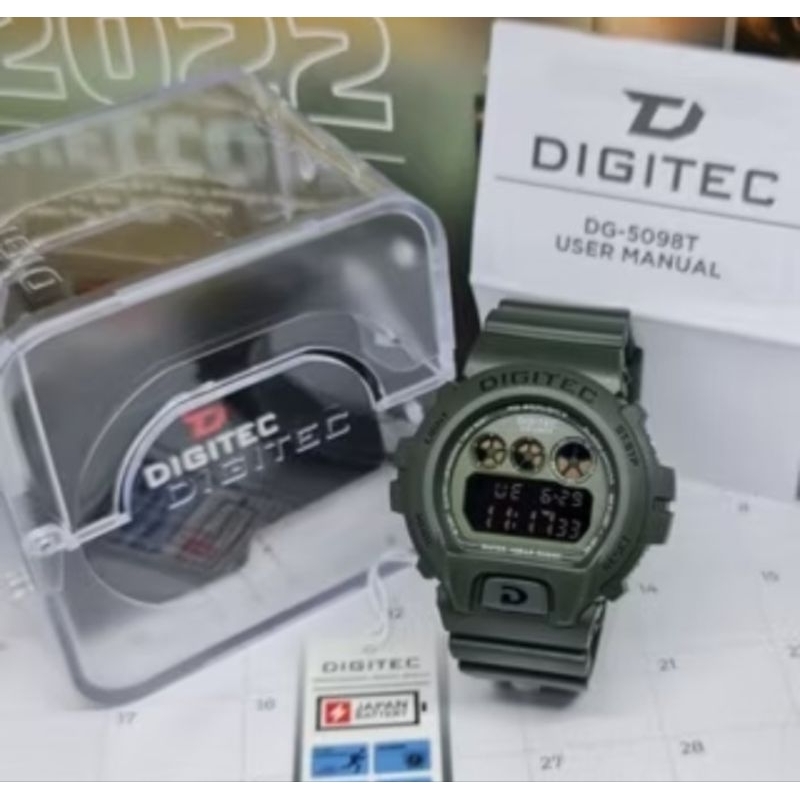 JAM TANGAN DIGITEC ARMY ORIGINAL TAHAN AIR