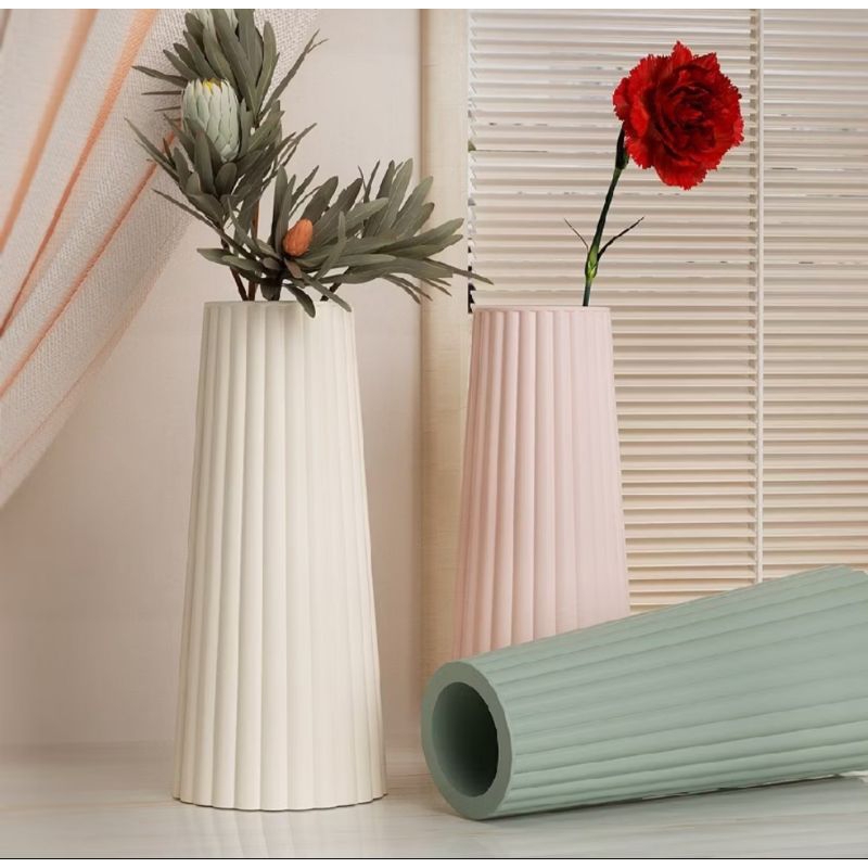 POT BUNGA PUTIH TINGGI HOME DECOR