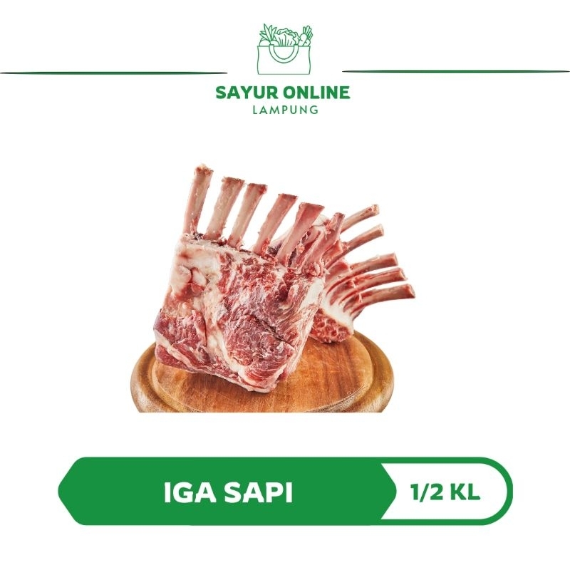 

Sayur Online Lampung Iga Sapi Daging Segar 1/2 KL