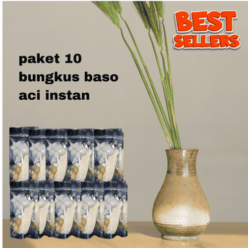 

paket 10 bungkus baso aci instan siap saji baso aci pedas baso aci mantap