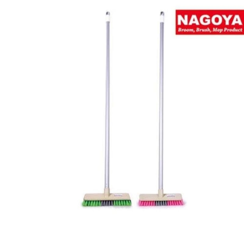 Sikat Dorong Nagoya Kobe/ Sikat lantai Dorong Nagoya gagang alumunium/ Sikat lantai plastik Nagoya