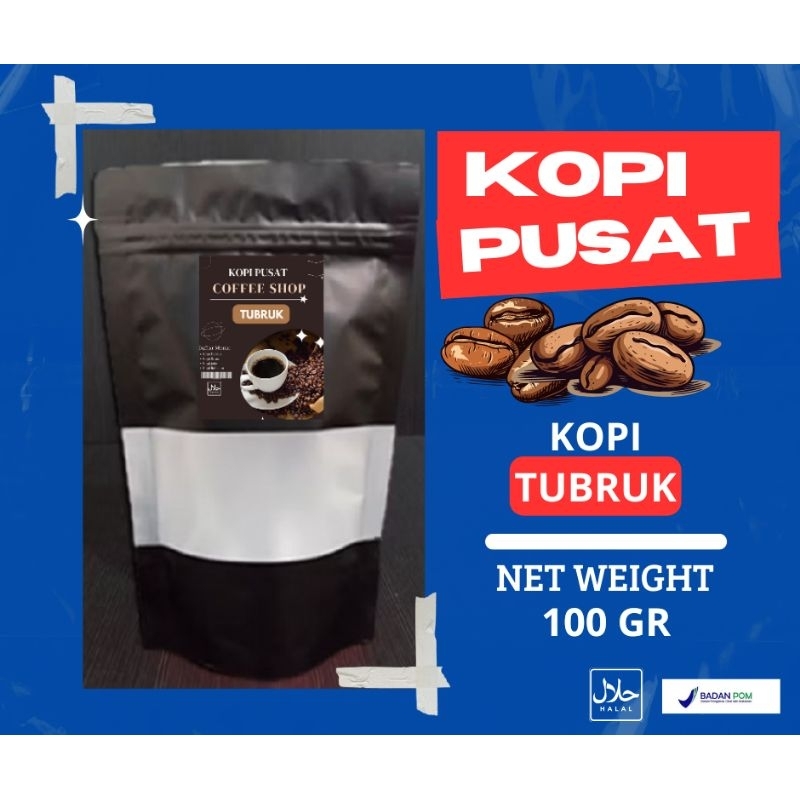 

kopi pusat KOPI BUBUK HITAM (Tubruk) (100Gram)