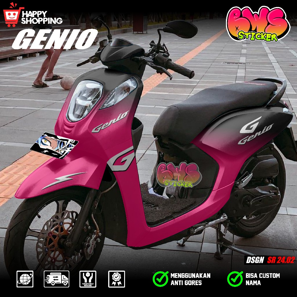 COD Sticker Decal Full Body Motor Honda Genio 2019 2020 2021 2022 2023 2024 Decal Sticker Full Body 