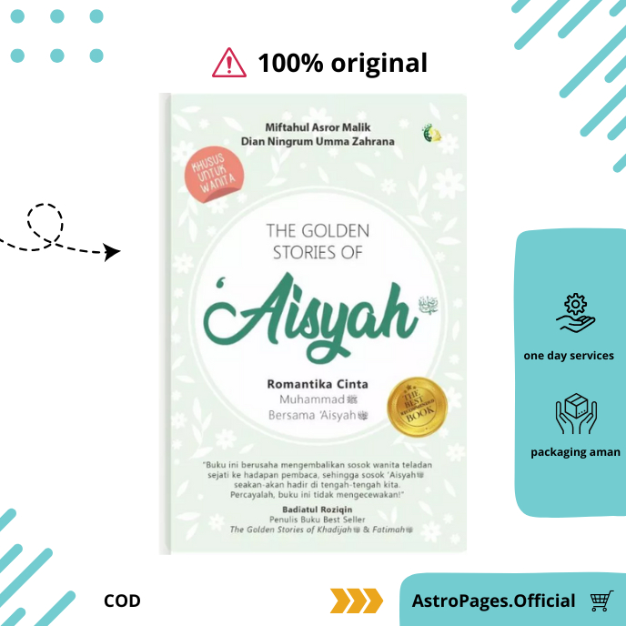 Buku Muslimah The Golden Stories of 'Aisyah Ra. Buku Islami Buku Motivasi Islami