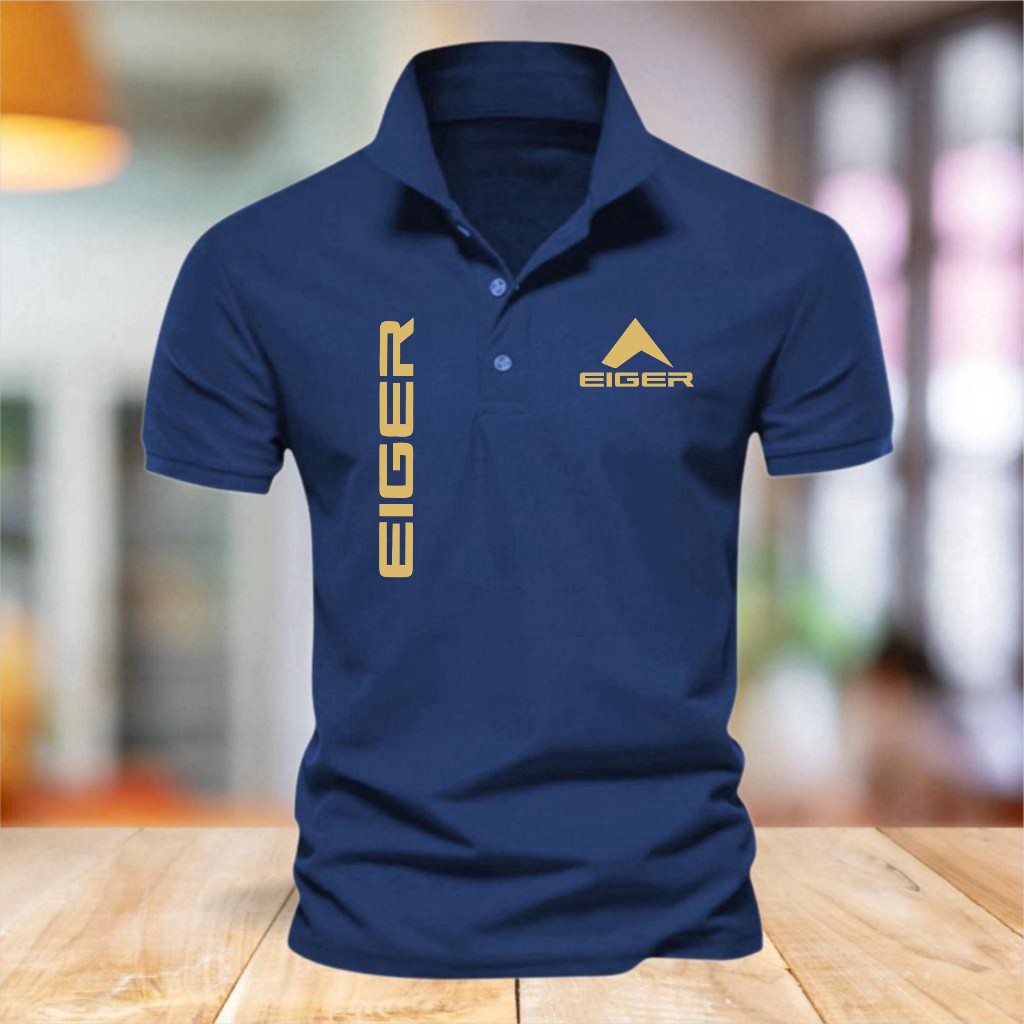 COD T-shirt Kaos Polo Kerah 1011 KIRKA GOLD Baju Polo Motif Giordano 8 Quality Premium Bahan Pique, 