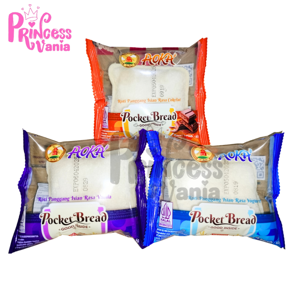 

AOKA POCKET BREAD SATUAN ROTI PANGGANG ISIAN KUE ANEKA RASA 45GR