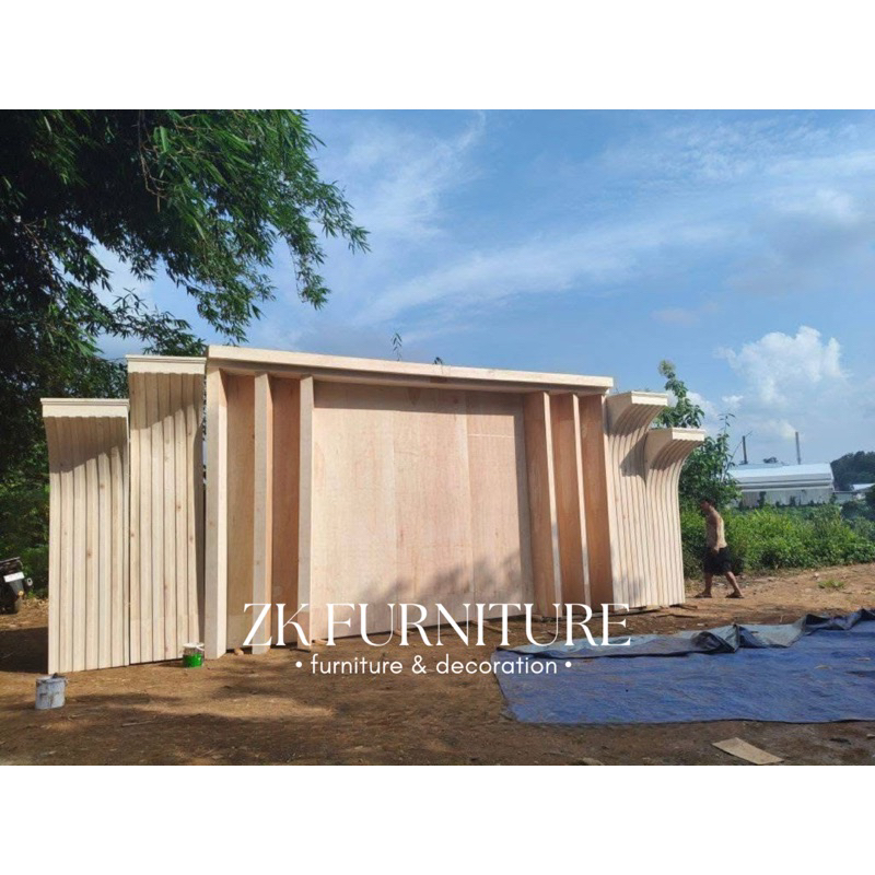 READY STOK backdrop pernikahan triplek / backdrop pelaminan / pelaminan backdrop triplek terbaru / b