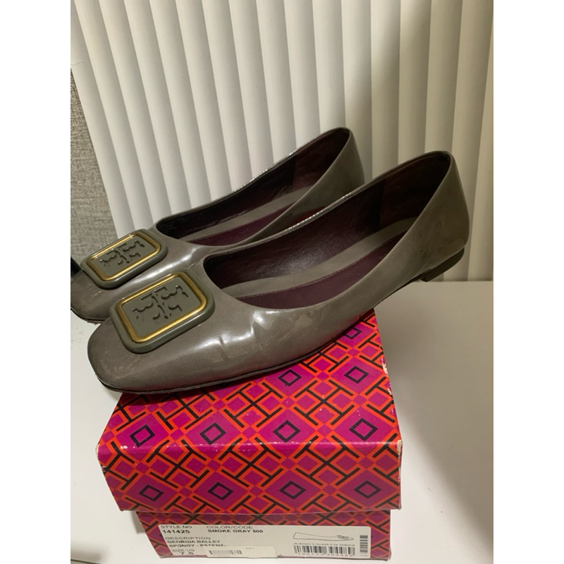 preloved Tory Burch Flat Shoes Georgia Ballet smoke grey