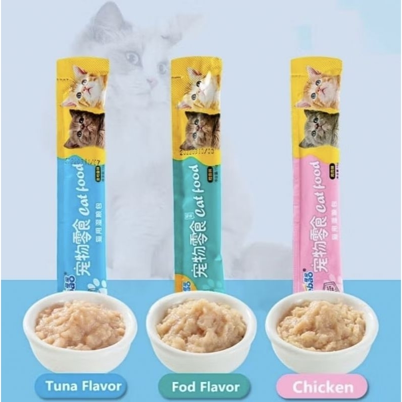 Makanan Basah Creamy Kucing Liebao 15 gr