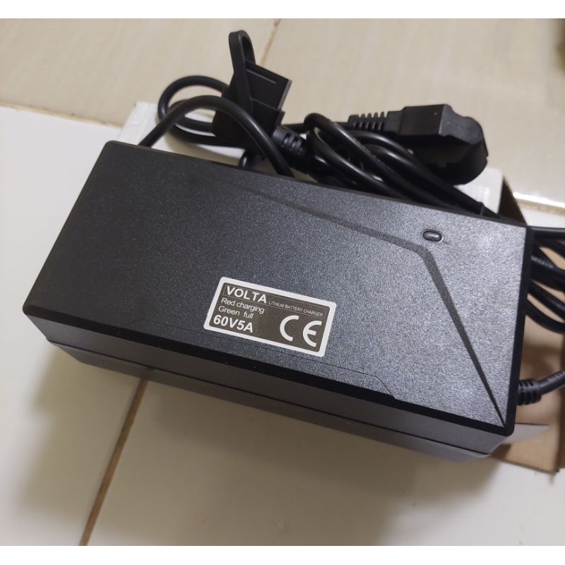 NEW Charger casan Volta LifePO4 60V 5A Lithium SGB Bergaransi