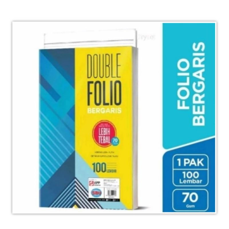 

Double Folio Bergaris isi 10 lembar