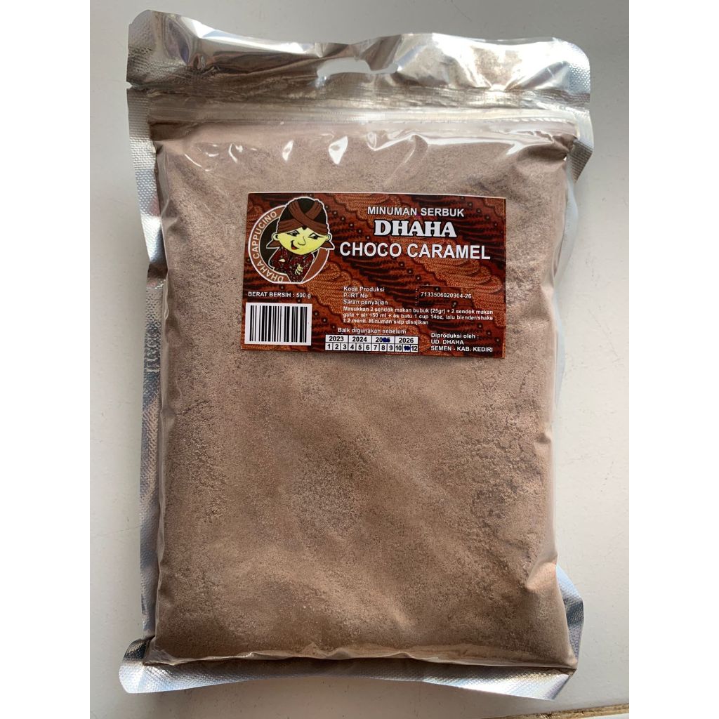

Bubuk minuman rasa Choco caramel Dhaha 500gr