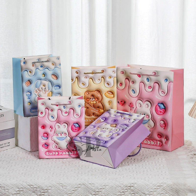 

Paper Bag Kado 3D Cute Animal / Tas kado Ulang Tahun