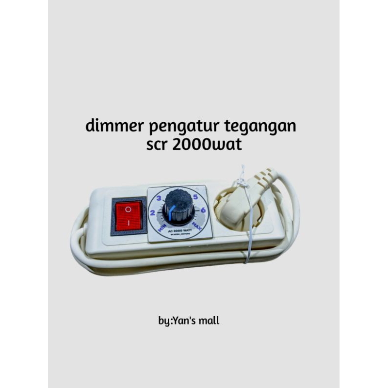 Dimmer Pengatur Tegangan Scr 2000wat