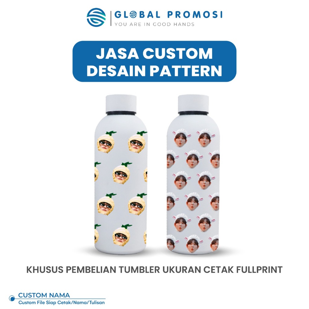 Jasa Edit Desain Pattern Photo wajah / Desain Karakter Fullprint Uv printing