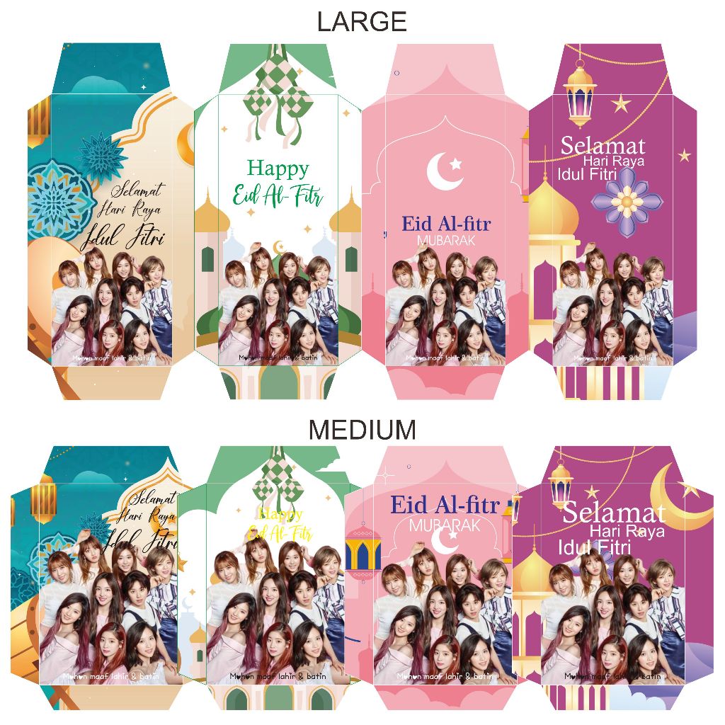 

1 PAK ISI 12PCS AMPLOP LEBARAN TWICE / AMPLOP THR TWICE /AMPLOP IDUL FITRI TWICE