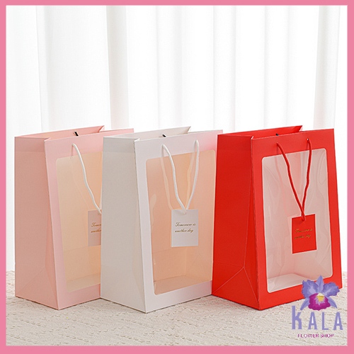 

Paper bag buket bunga mika bouquet flower goodie bag hampers 105