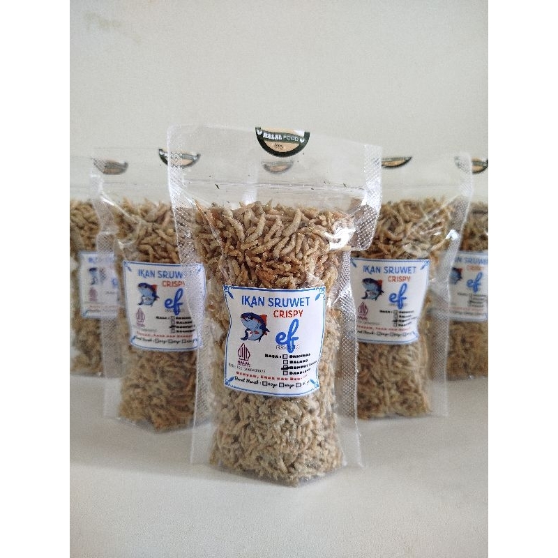 

Baby Fish Ikan Sruwet Crispy Rasa Rumput Laut / Baby Fish Crispy 65 gr / Cemilan Sehat