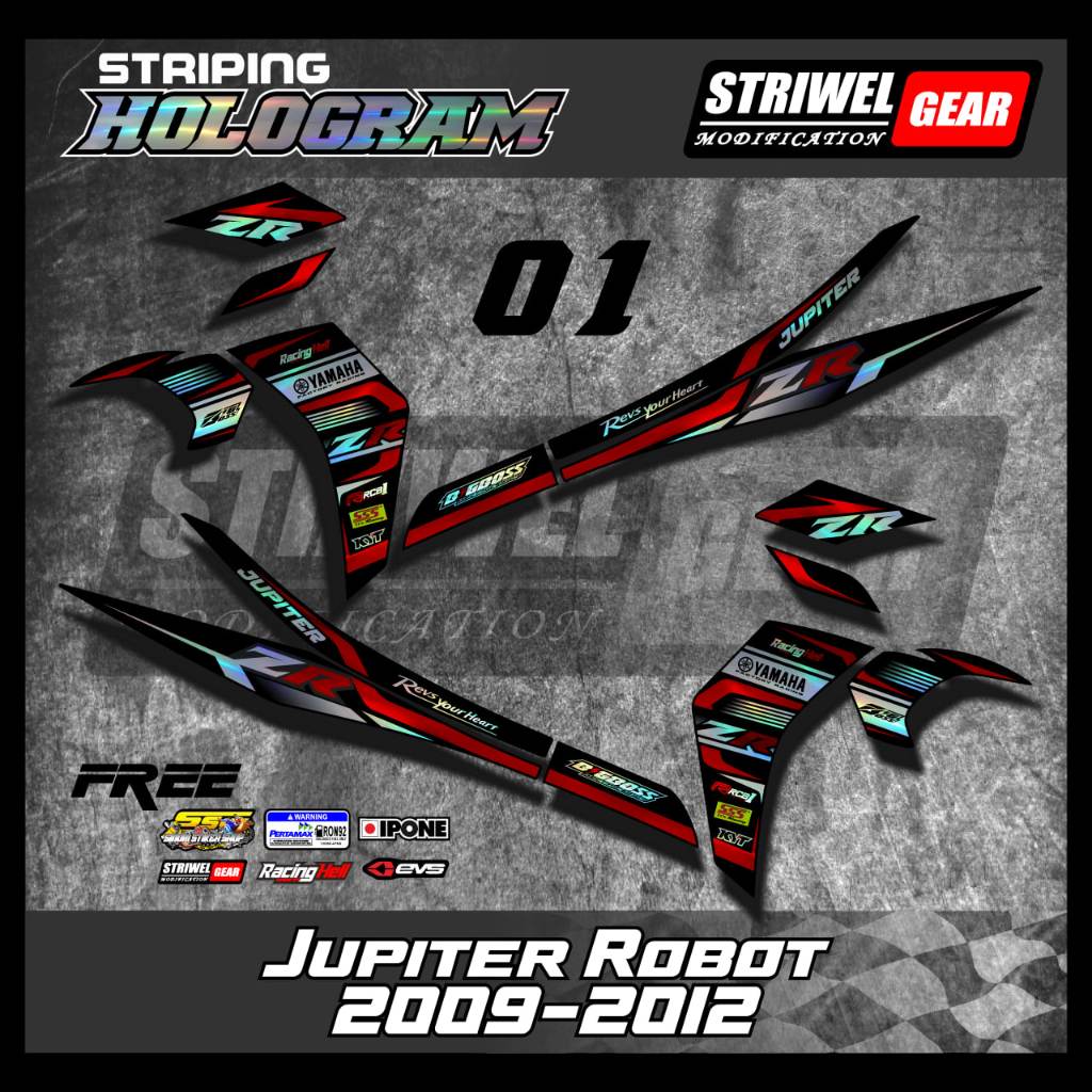 Jupiter Z Sticker List Striping Hologram Yamaha Jupiter Z Robot Road Race 01