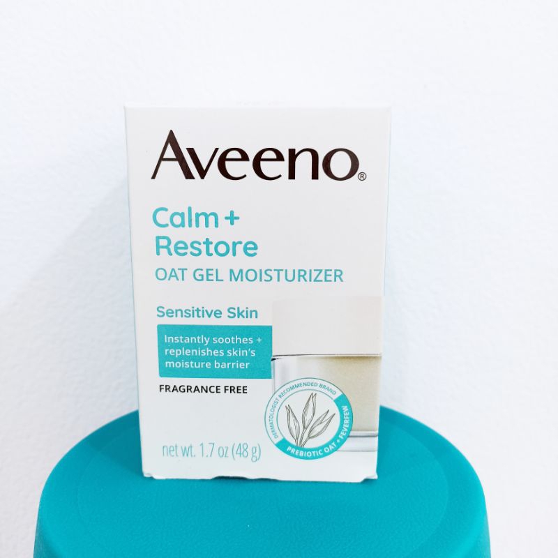 Aveeno Calm+Restore Oat Gel Moisturizer For Sensitive Skin 48g