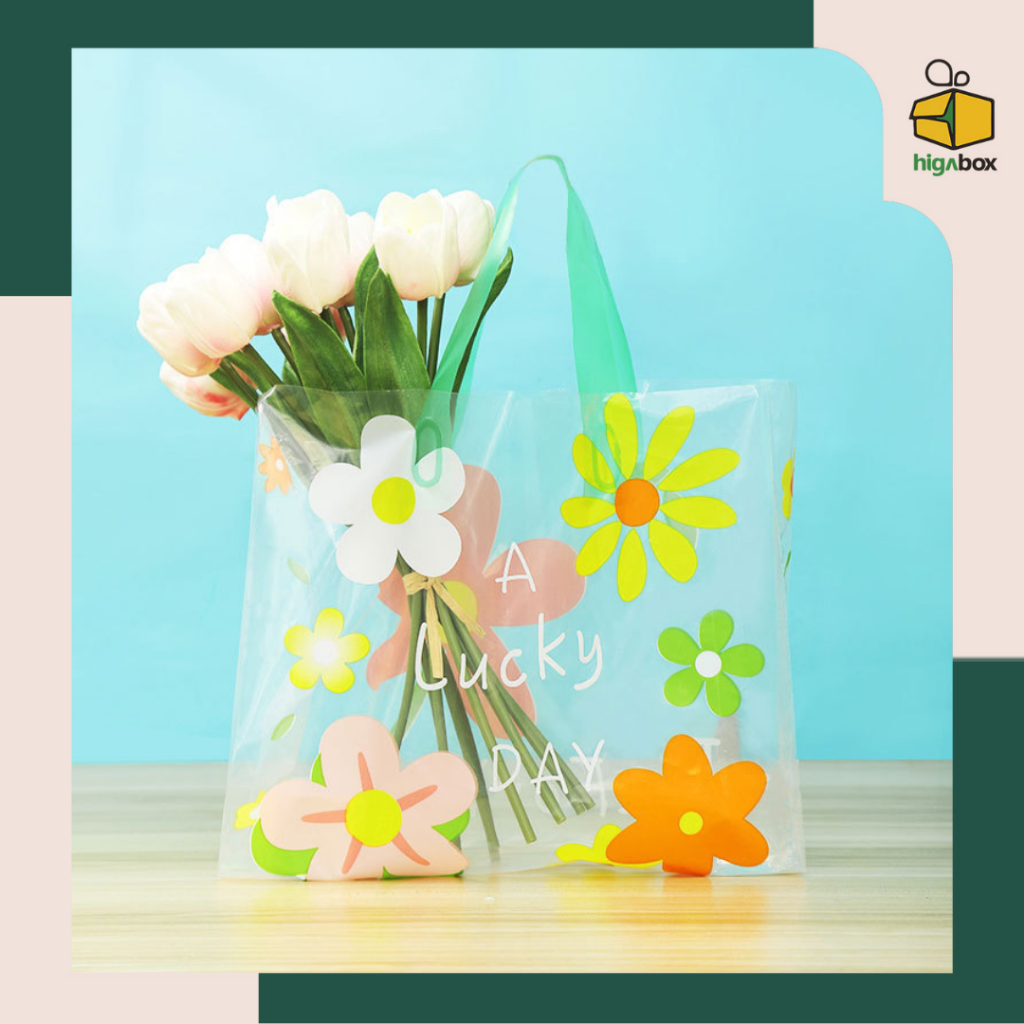 

Kantong plastik motif / Tas Kantong Plastik Aksesoris / Tas Plong Motif Bunga I AJ06 - AJ08