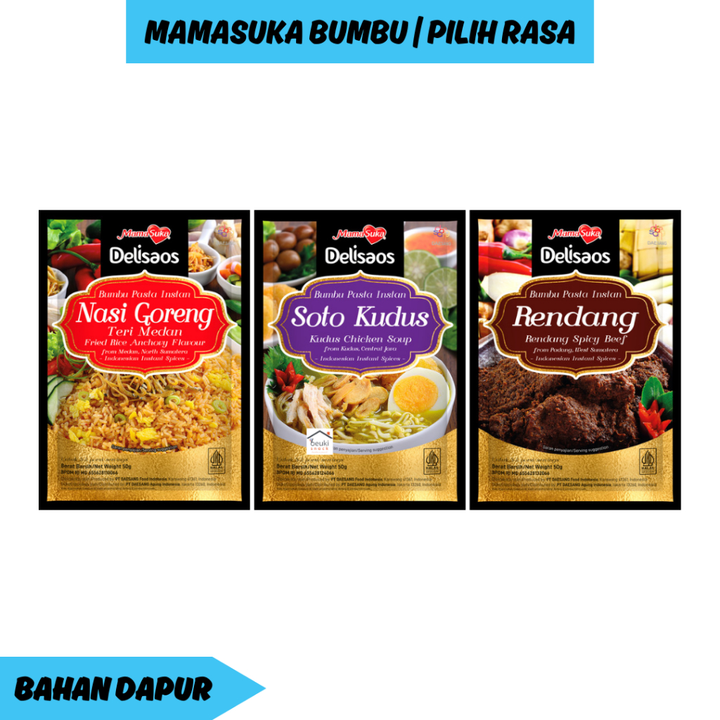 

Mamasuka Delisaos Bumbu Basah Instan Berbagai Varian Pilih Rasa