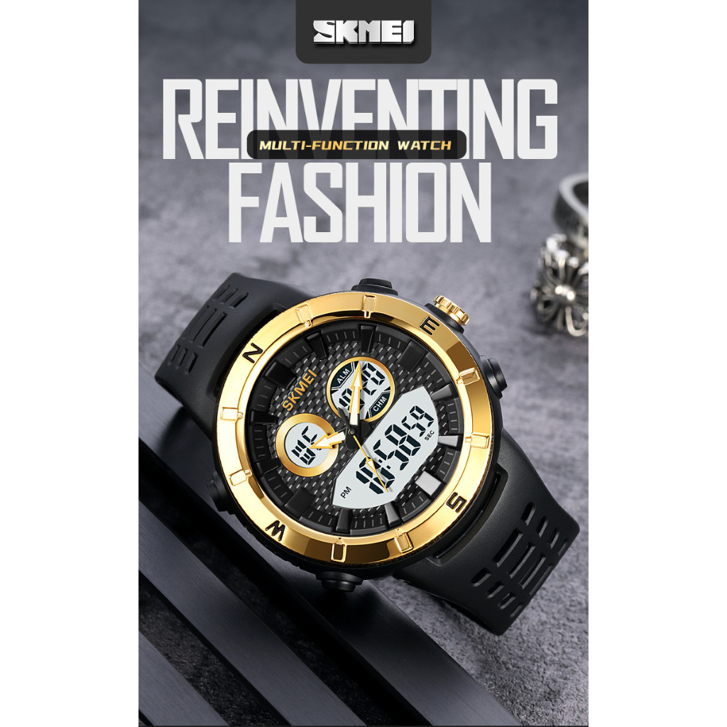 SKMEI 2014 Original Jam Tangan Pria Dual Time Tahan Air