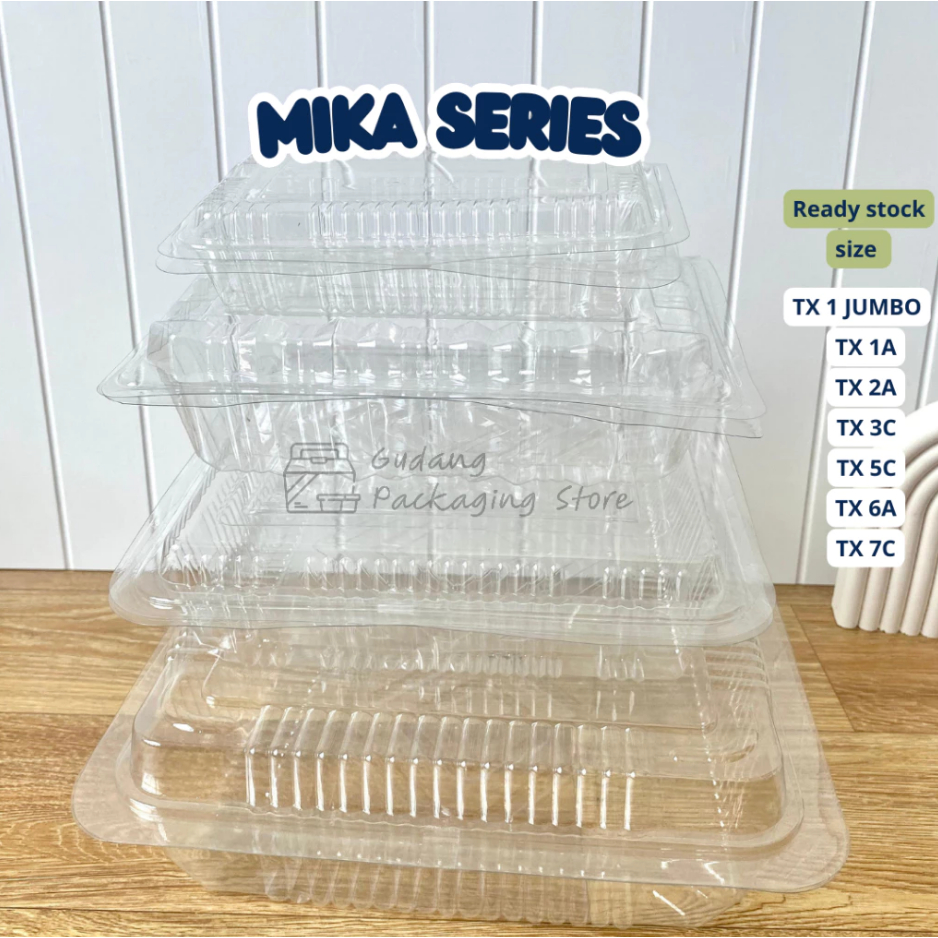 50 PCS - Mika Jumbo , 1A , 2A/ 100 PCS - Mika 3C , 5C , 6A , 7C/Mika Makanan/ Mika Plastik