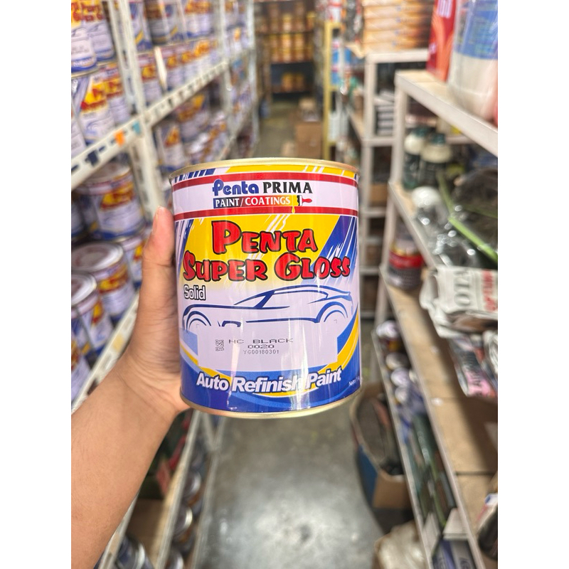 Cat minyak PENTA HITAM PUTIH HITAM DOFF cat duco 1kg