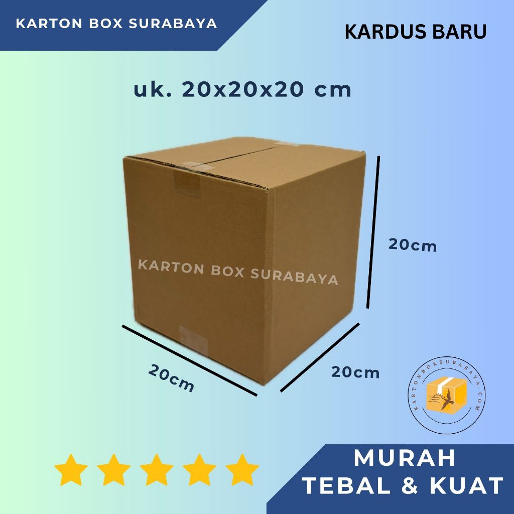 

20X20X20 cm murah / KARTON KOTAK DUS PACKING ONLINE POLOS PACKAGING