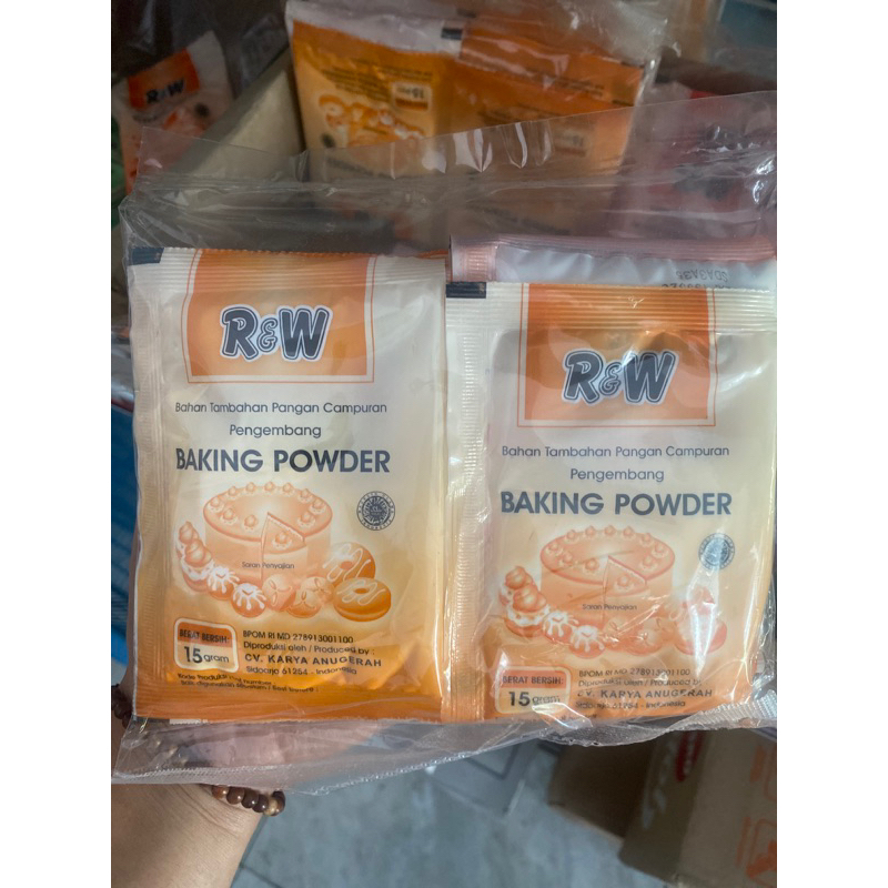 

Baking powder sachet 15 g ( isi 12 pcs)