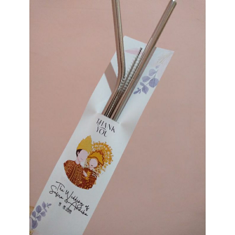 Souvenir Sedotan Stainless Steel