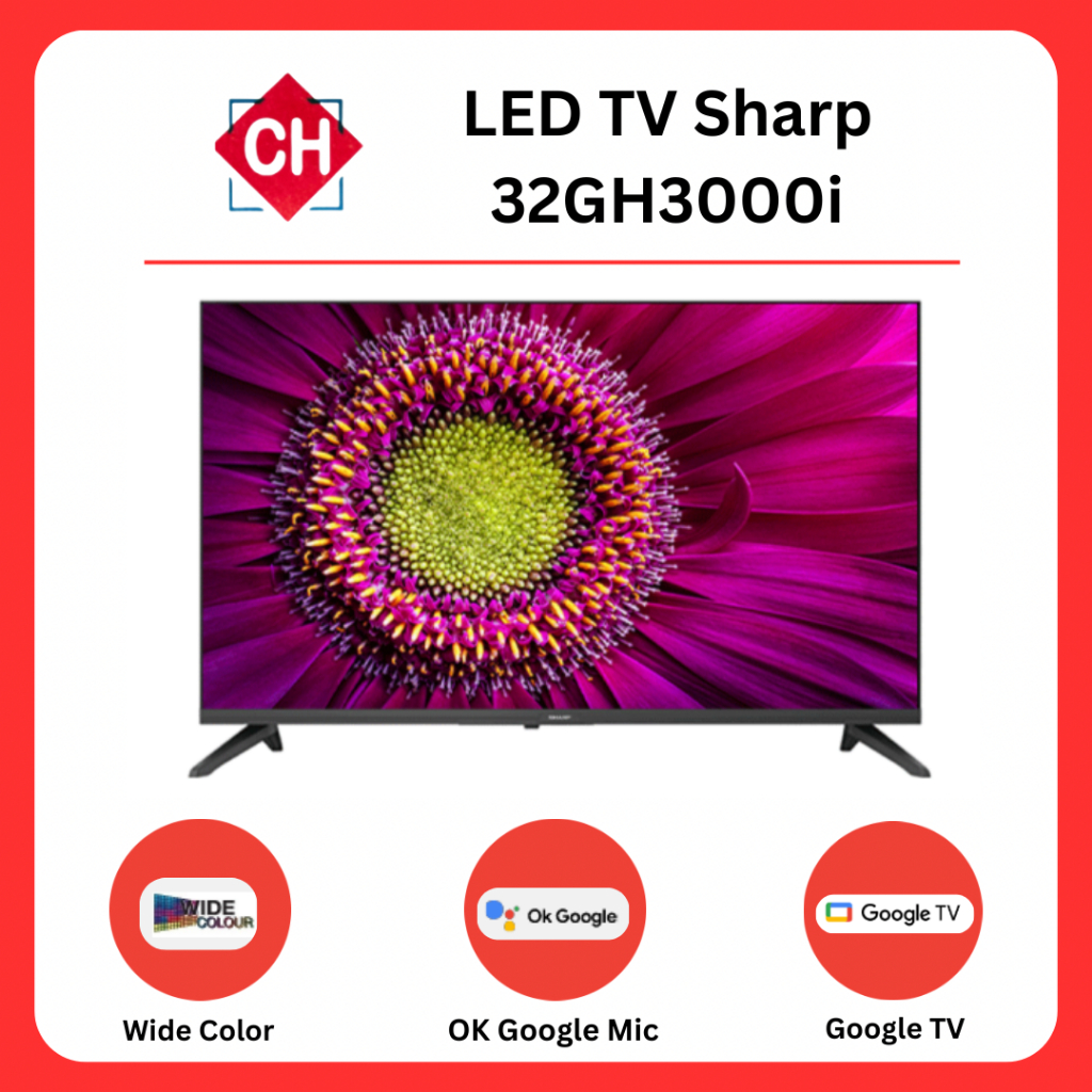 LED TV Sharp C32GH3000i Google TV Smart TV Garansi Resmi