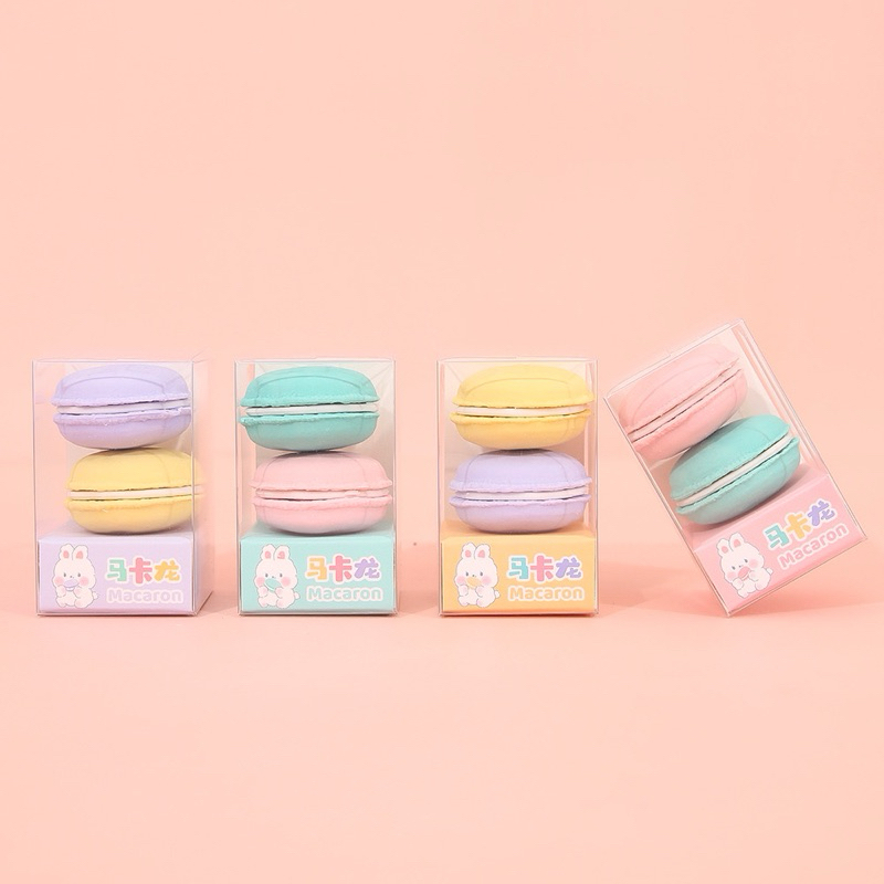 

Penghapus motif eraser macaron cute color 2pcs #MY0