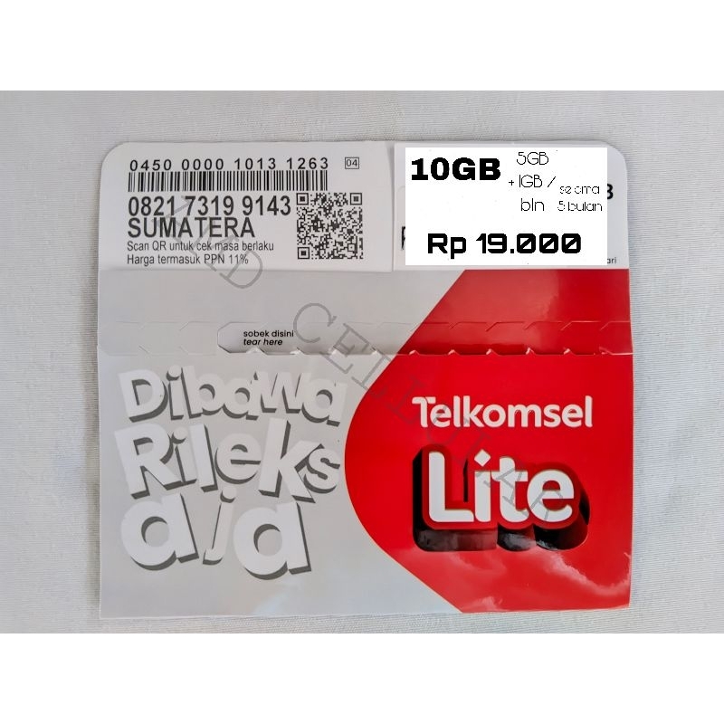 Perdana Telkomsel 10GB