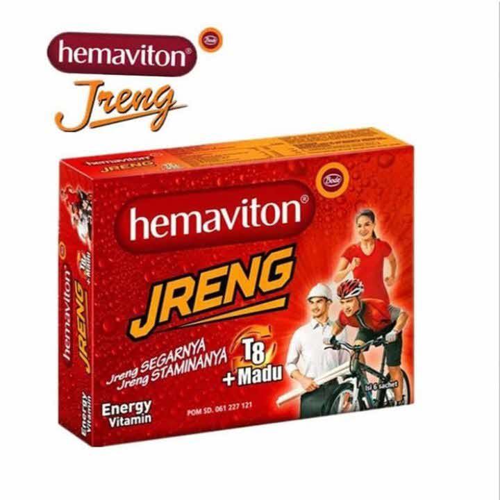 

Hemaviton Jreng T8 + Madu 4 g 6 Sachet - Multivitamin