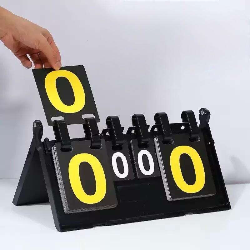 Papan Skor Portable Papan Score 4 digit / Papan Score Sepak Bola Futsal Volly Badminton Bulu Tangkis