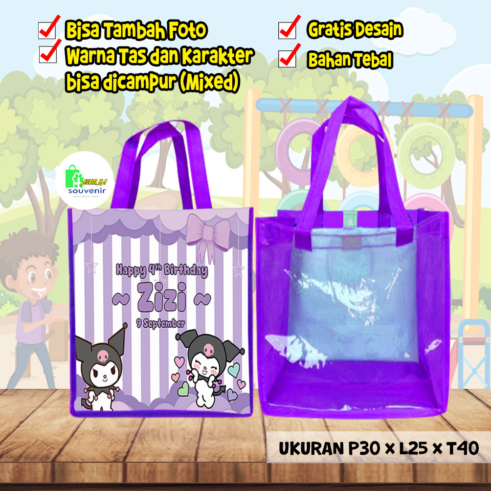 

TAS MIKA ULTAH CUSTOM UK 30 X 25 X 40 (PXLXT)-75 GSM