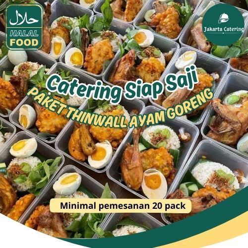 

Paket Nasi Thinwall Ayam Goreng Jumbo Pot 4 Makanan Siap Saji Halal Higenis Favorit Semua Acara