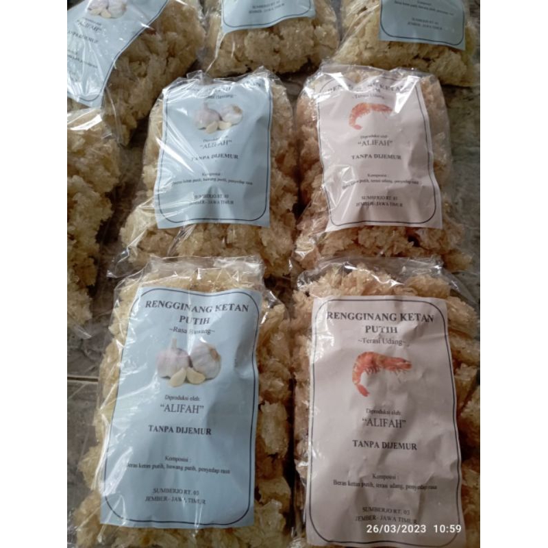 

1 BUNGKUS 500 GR RENGGINANG TANPA JEMUR