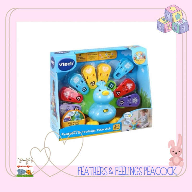 Vtech Feathers And Feelings Peacock Original Mainan Edukasi Anak