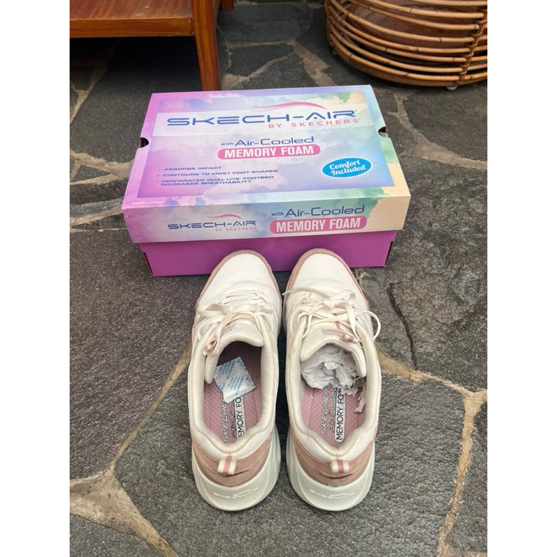 SKECHERS Skech-Air Court Women’s - Natural size 39 Sepatu Wanita