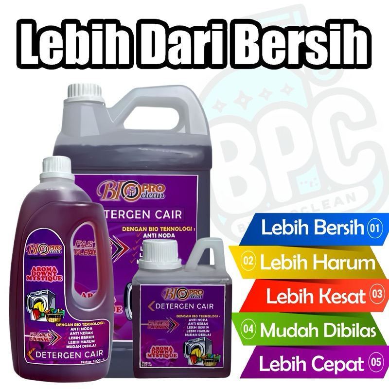 BIOPROCLEAN DETERGEN CAIR AROMA DOWNY 1 LITER