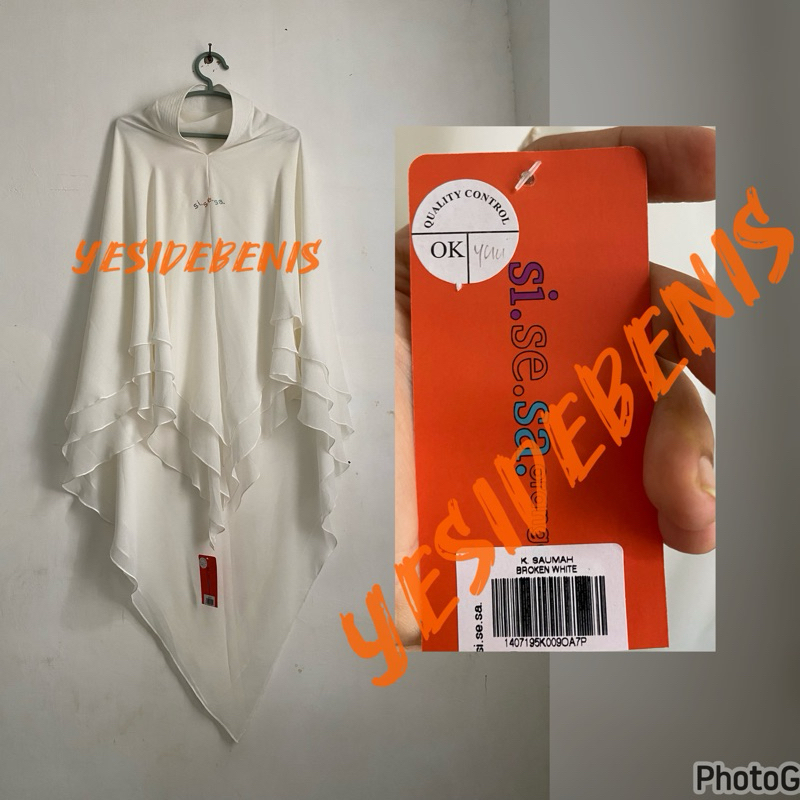NEW KHIMAR SISESA ORIGINAL SAUMAH WARNA BW