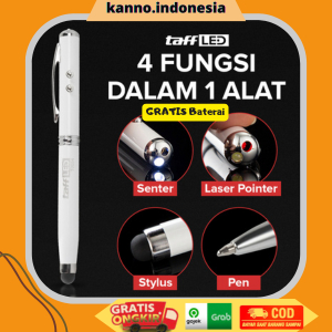 

TaffLED Pulpen 4in1 Bolpoin Senter Laser Pointer Pen dan Stylus Bolpen Lampu Grafis Tinta Hitam 4 Fungsi Dalam 1 Alat