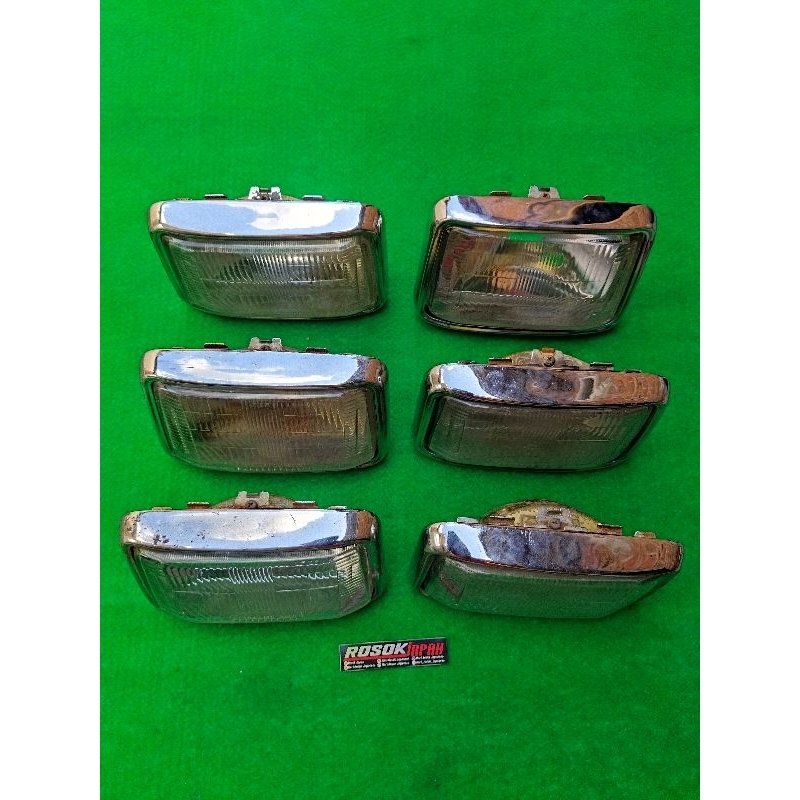 Kaca Reflektor Lampu Depan Gl 100 Gl Max Win Original Sett Lis Chrome