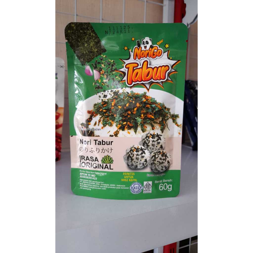 

Nori Tabur Rumput Laut Panggang Halal 60 gr