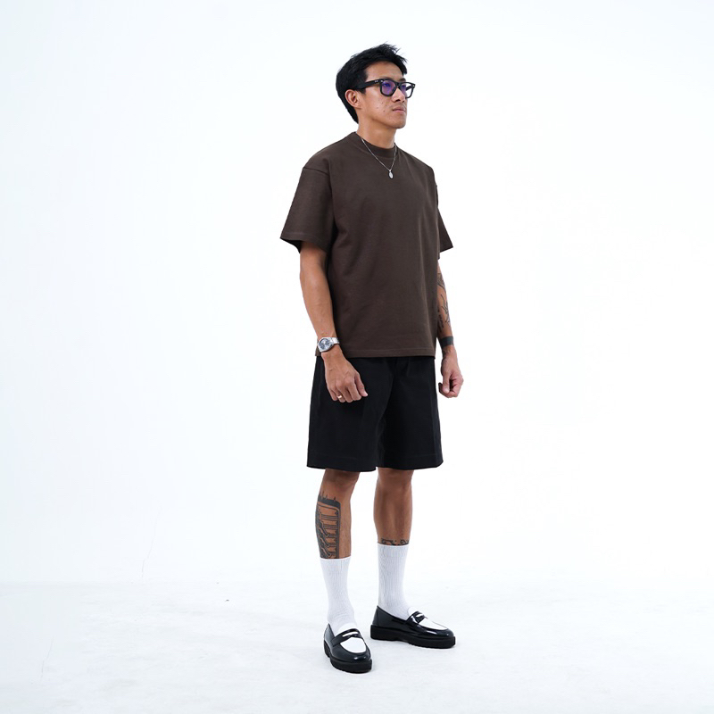 All Around Faded Boxyfit Tshirt Soil 235GSM