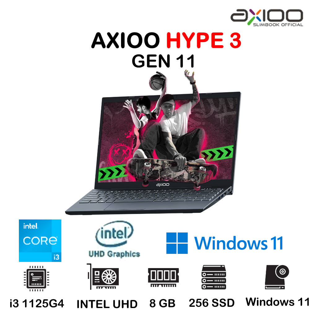 LAPTOP AXIOO MYBOOK HYPE 3 | i3 1125G4 8GB 256GB Windows 11